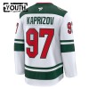 Minnesota Wild Hockeydrakt Fanatics Premium Kirill Kaprizov 2024-25 Hvit Borte - Barn